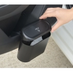 Universal Car Trash Can with Lid Hanging Vehicle Storage Bucket Trash Bin Trash Can Auto Interior Accessories