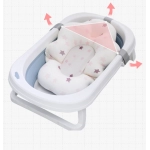 Baby Bathtub Cushion Foldable Baby Bath Seat Support Pad Newborn Bathtub Chair Infant Anti-Slip Soft Comfort Body Cushion Mat