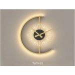 Modern Minimalist Led Wall Lamp With Clock Bedroom Dining Room Corridor Aisle Wall Light Home Indoor Lighting Decor Lamp Fixture