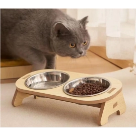 Double Anti-ant Cat Bowl Pet Feeder Pet Feeder Cat Food Bowl With Anti-Knockover Design Dog Water Feeding Container Small Animal
